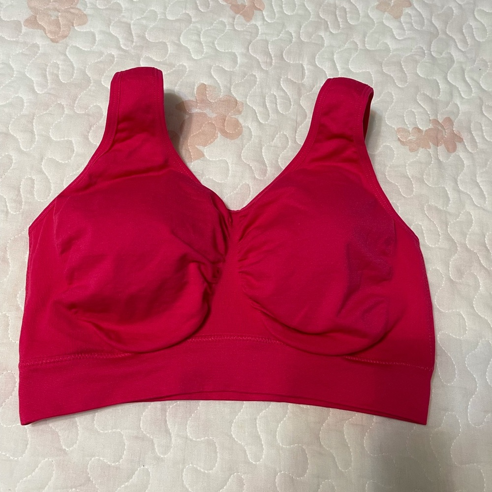 Leisure bra hot pink 1x Genie bra